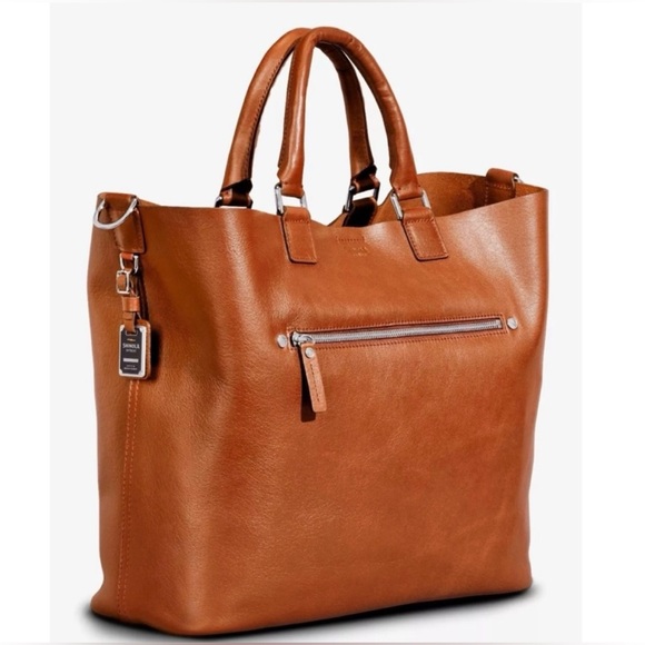 Shinola Detroit Women's Medium Classic Signature Bourbon Leather Tote. - Picture 2 of 8